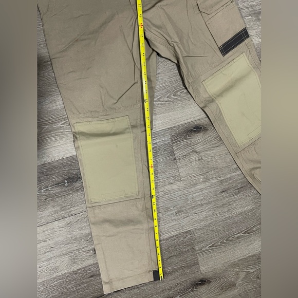 FXD work pants. Tan color dark grey and neon green. Size 32 waist - Picture 11 of 12